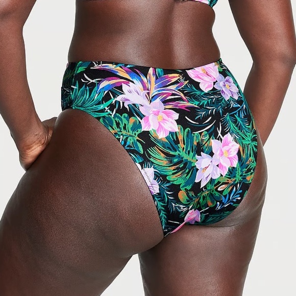 New! Victoria's Secret Black Palm Bikini Set 45563 - Picture 7 of 16